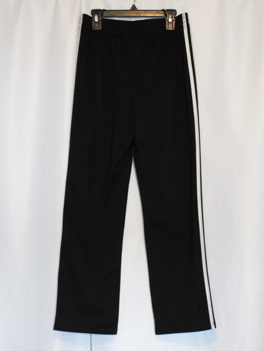 Adidas Kids Black 3-Stripe Track Pants Size M 10/12